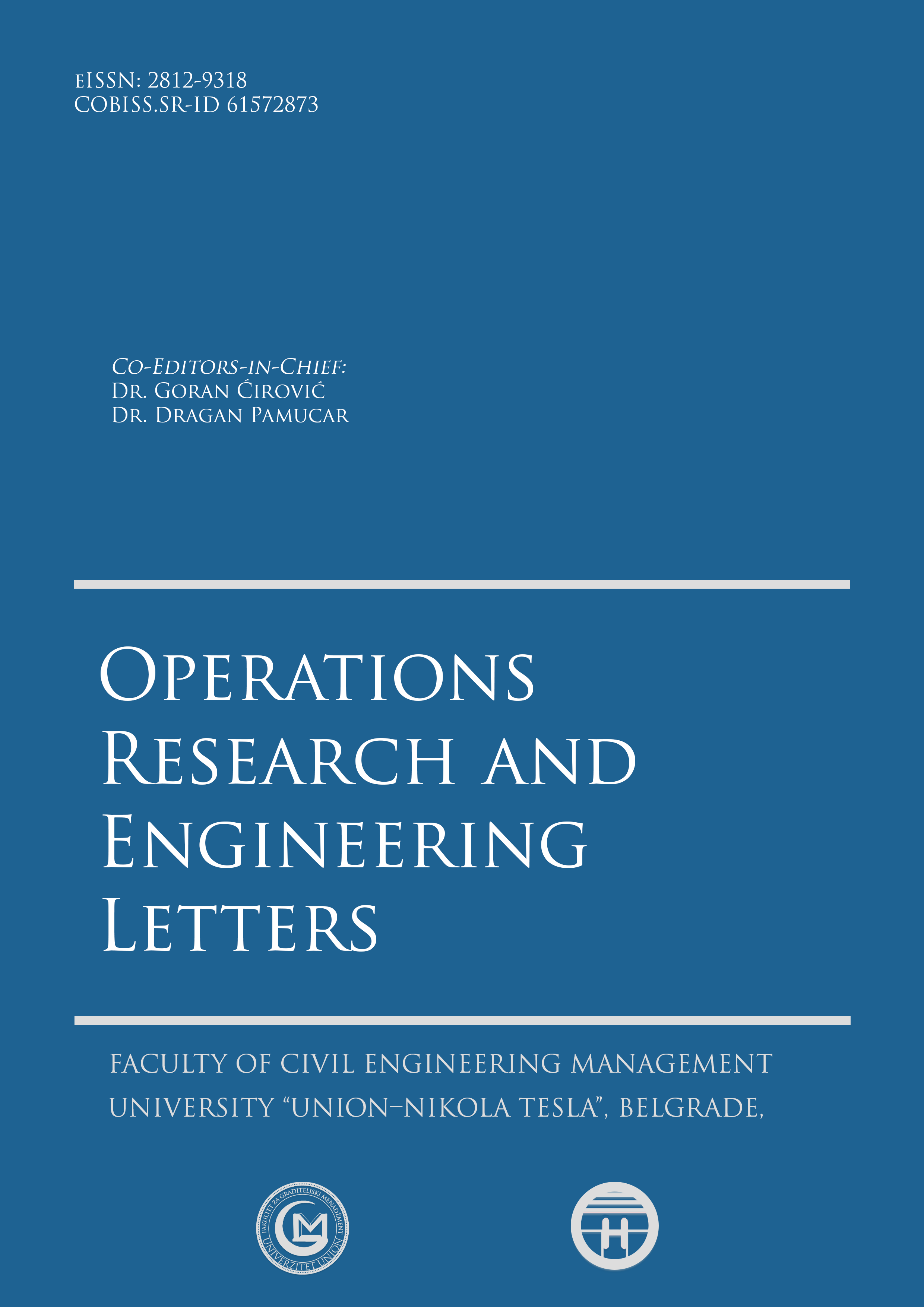 					View Vol. 4 No. 1 (2025): Operations Research and Engineering Letters
				